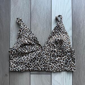 Zara leopard print bralette crop